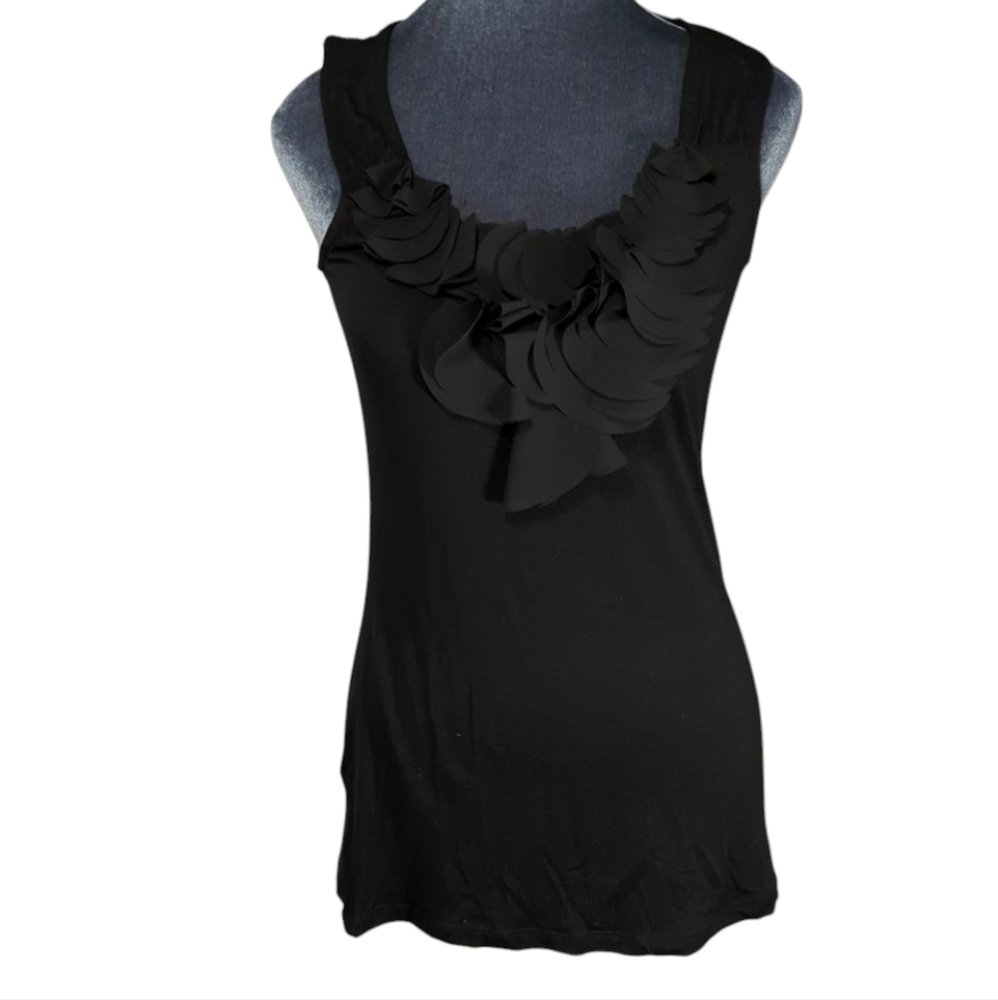 Bobeau Sleeveless Flourished Tank Top Size XS
